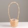 Wicker basket, d15x13xh42cm, natural, willow