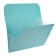 Folder-carte, A4, 6 departments, 400 μm, Devente "Glitter Shine", on the button, embossing "sand" with sparkles, turquoise