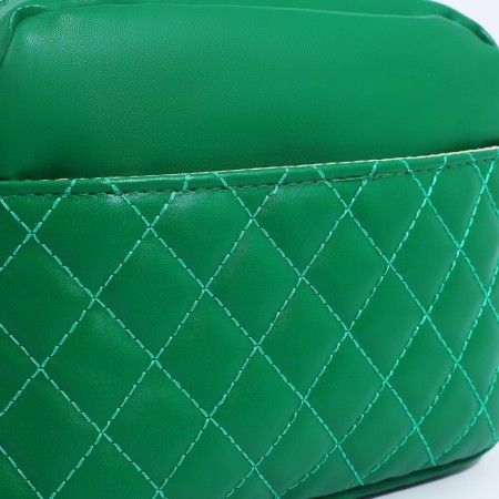 Bag Cross-Bodi with a zipper, green color-5