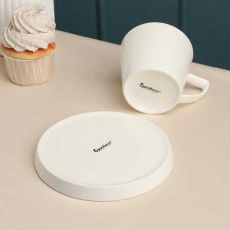 Tea couple "Sola", 260 ml, white, porcelain-2