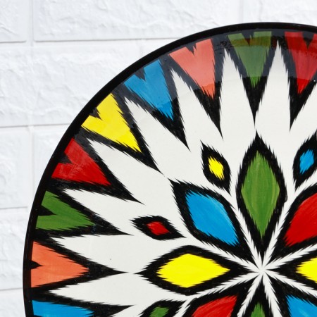 Largan Rishtan ceramics "Atlas", 36 cm, multi -colored-3