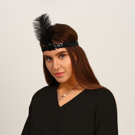 New Year's casting on the head with a pen, black color, for the new year-5