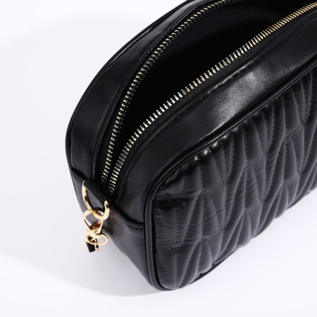 Bag Cross-Bodi with a zipper, black color-5