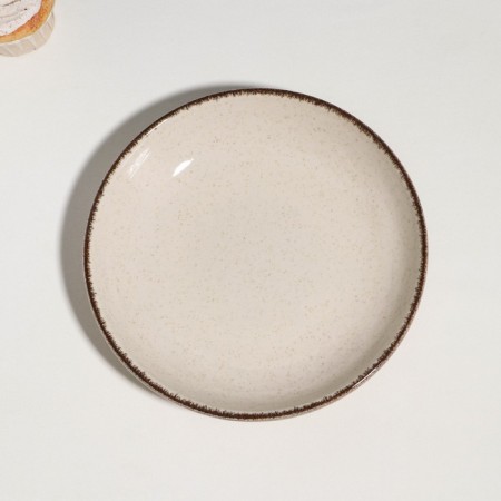 Pearl salad bowl, d = 21 cm, 700 ml, beige, porcelain-1