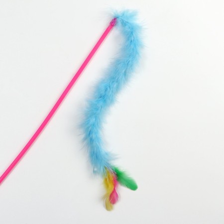 Tearing fur "long tail", blue-1