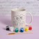 Set of mug for painting "hearts" paint 6 cv 2 ml, brush