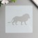 Stencil plastic "Animals. Leo" 13x13 cm