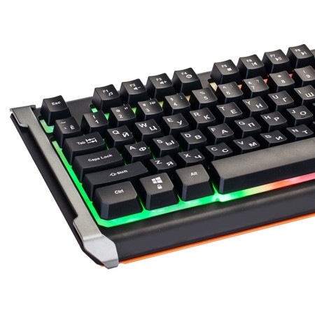 Retor keyboard 710g Black Death Black/Gray USB Multimedia for Gamer Led-6
