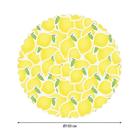 The tablecloth "lemon canvas", round, Saten, d = 150 cm-1