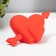 Night -bend two hearts LED red 5x10.5x5 cm Risalux