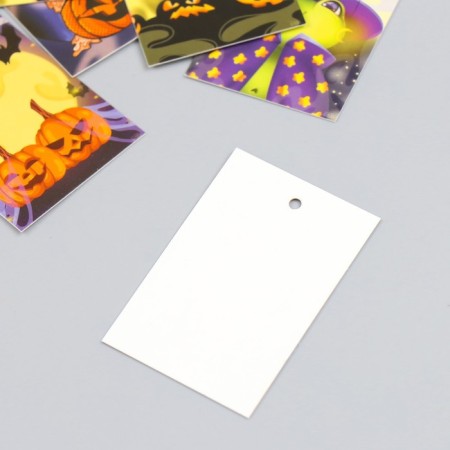 Cardboard Biro "Autumn Halloween Miscellaneous" set 10 pcs (5 types) 4x6 cm-3