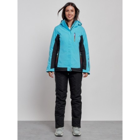 Ski costume female winter, size 42, blue color