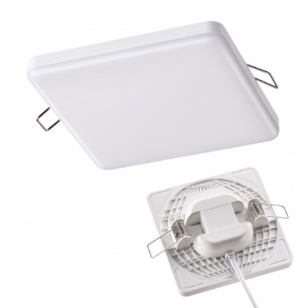 Lamp built -in Novotech. Mon, 12W, LED, 30x120x120 mm, white color