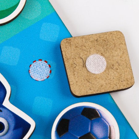 Velcro inserts, flower beds “sort objects” of 20 elements, on Velcro, study the color-5