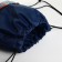 Bag for shoes on the lace, blue color