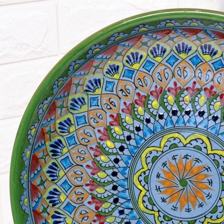 Largan Rishtan ceramics "Patterns", 36 cm, red-3