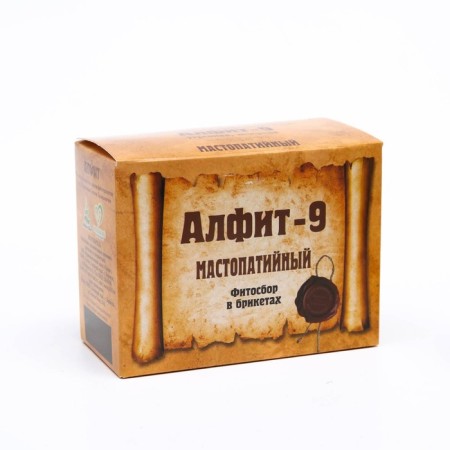 Tea drink Alfit-9 mastopathies, 60 briquettes of 2 g-1