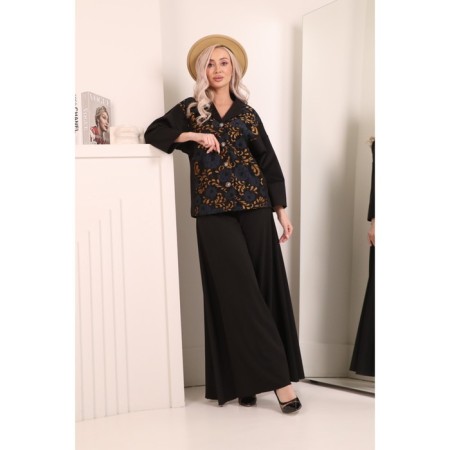Female jacket, size 42, black color-8