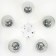 Svetogor chandelier "System" 5x60W E27 white/chrome 53x53x23cm