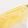 Cosmetic bag with zip-gl, transparent/yellow color