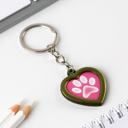 A keychain for keys with a place under the photo My beled Pet, 8 x 3 cm-6