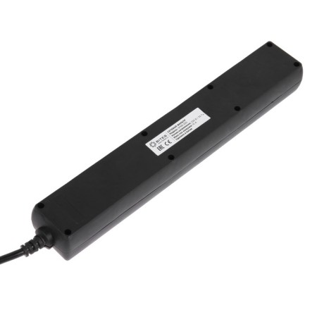 Network filter 5Bites SP6B-250 6S, 6 outlets, 5 m, 10 A, 3x0.75 mm2, s/k, with off., Black-3
