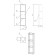 Module for the cabinet Moduo 20, oak 80 cm x 20 cm x 14.1 cm
