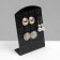 Earrings stand, 24 pairs, 8 × 2 × 13.5 cm, black color