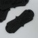 Handmade tag, skin, black color 1.5x4 cm