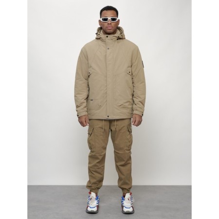 Male spring jacket, size 48, beige color