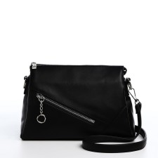 Bag Cross-Bodi with a zipper, black color