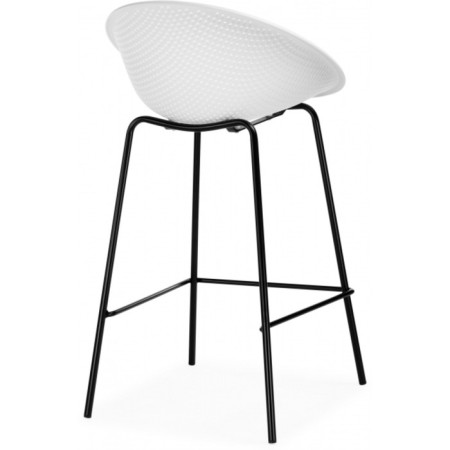 Baric stool zeta metal/plastic, black/white 50x51x86 cm-3