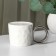 Ceramic mug with a spoon "Stylish Bear", 320 ml, white color