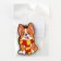 Key keychain wooden "Corgi Potter" 4.7 x 6 cm