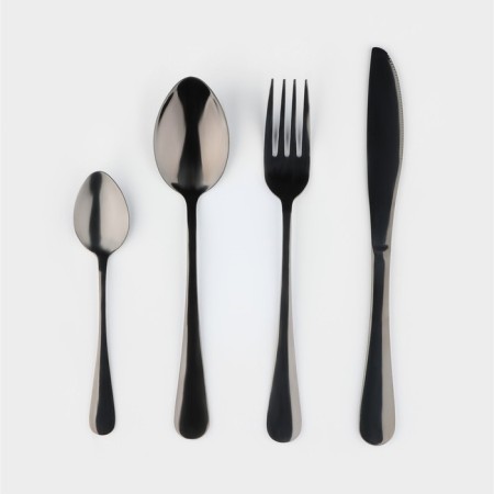 Set of cutting devices made of stainless steel Magistro, 24 objects, black color