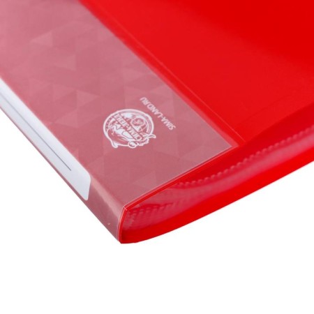 Folder with 40 A4, 500 microns, Calligrata, pocket on the spine, red-3