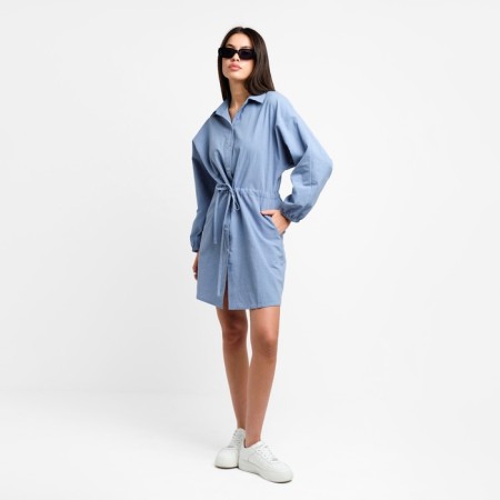 Women's summer dress with kulisk mist size 44-46, blue color-4