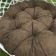 Pillow for swing "Tina", diameter 60 cm, brown color