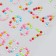 Stick plastic rhinestones "numbers" mix 10x23 cm