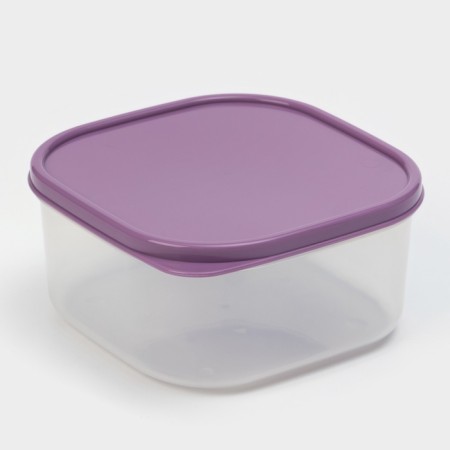 Container square shares, food, 700 ml, color purple color