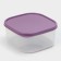 Container square shares, food, 700 ml, color purple color