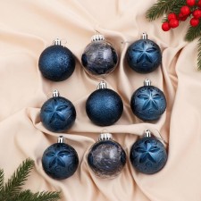 Set of balls plastic D-6 cm, 9 pcs 