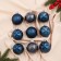 Set of balls plastic D-6 cm, 9 pcs "Festival" Blue