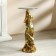 Decorative table "Girl with hair loose hair" gold 38x38x85 cm