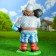 Garden figure "hero" 25x33x72cm