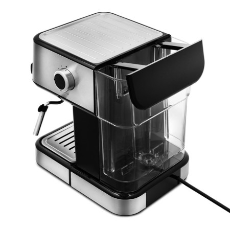 Coffee machine KitFort KT-765, Rozhkaya, 1100 watts, 1.5 l, cappuccino, silver-5