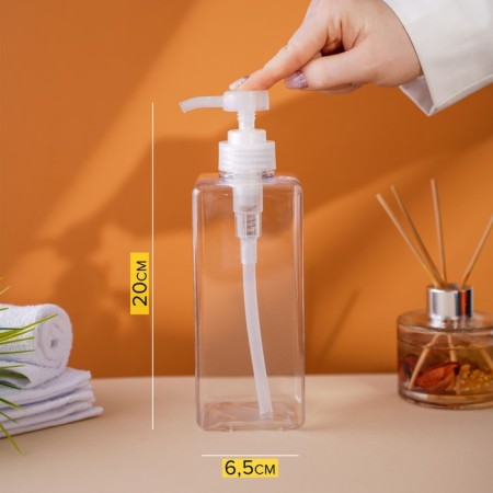 Doster for liquid soap of the share, 700 ml, 6.5 × 20 cm, the color is transparent-2