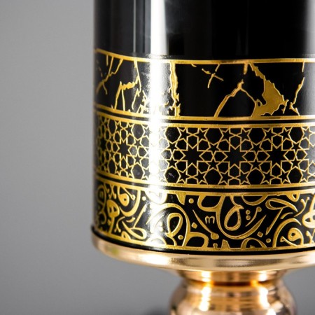 Leola table lamp E27 40W black and gold 24x24x45 cm Risalux-2