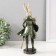 Polystone souvenir with the clock "Hare in the military camisole" 9.5x12x30 cm