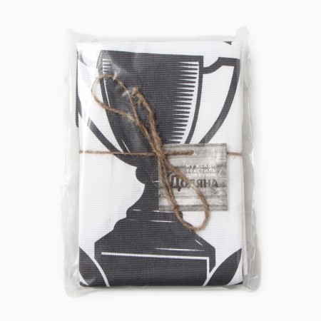 Set of kitchen towels of the share "husband" 35x60 cm, 2 pcs, 100% HL, 160g/m2-8